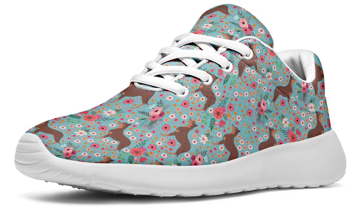 Australian Kelpie Flower Sneakers