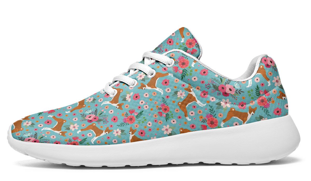 Basenji Flower Sneakers