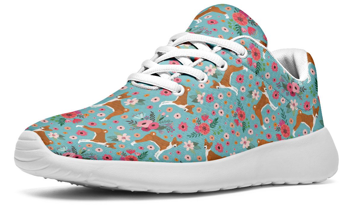 Basenji Flower Sneakers