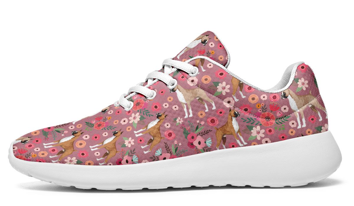 Boxer Flower Athletic Sneakers