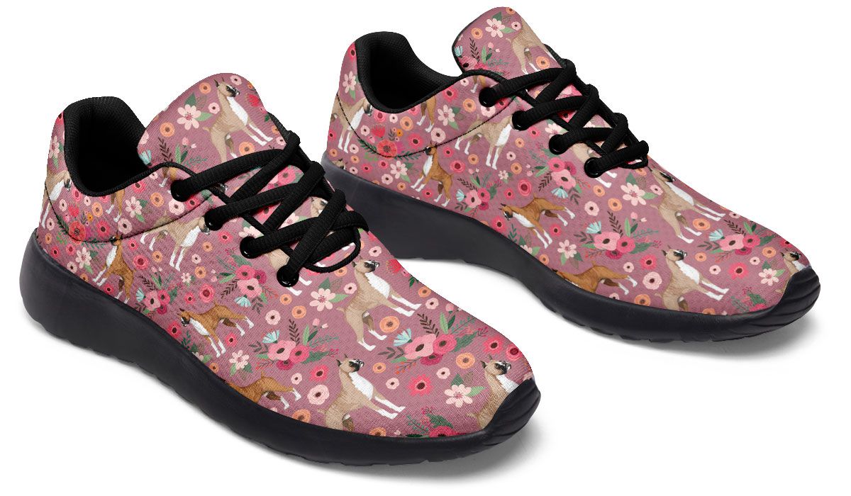 Boxer Flower Athletic Sneakers
