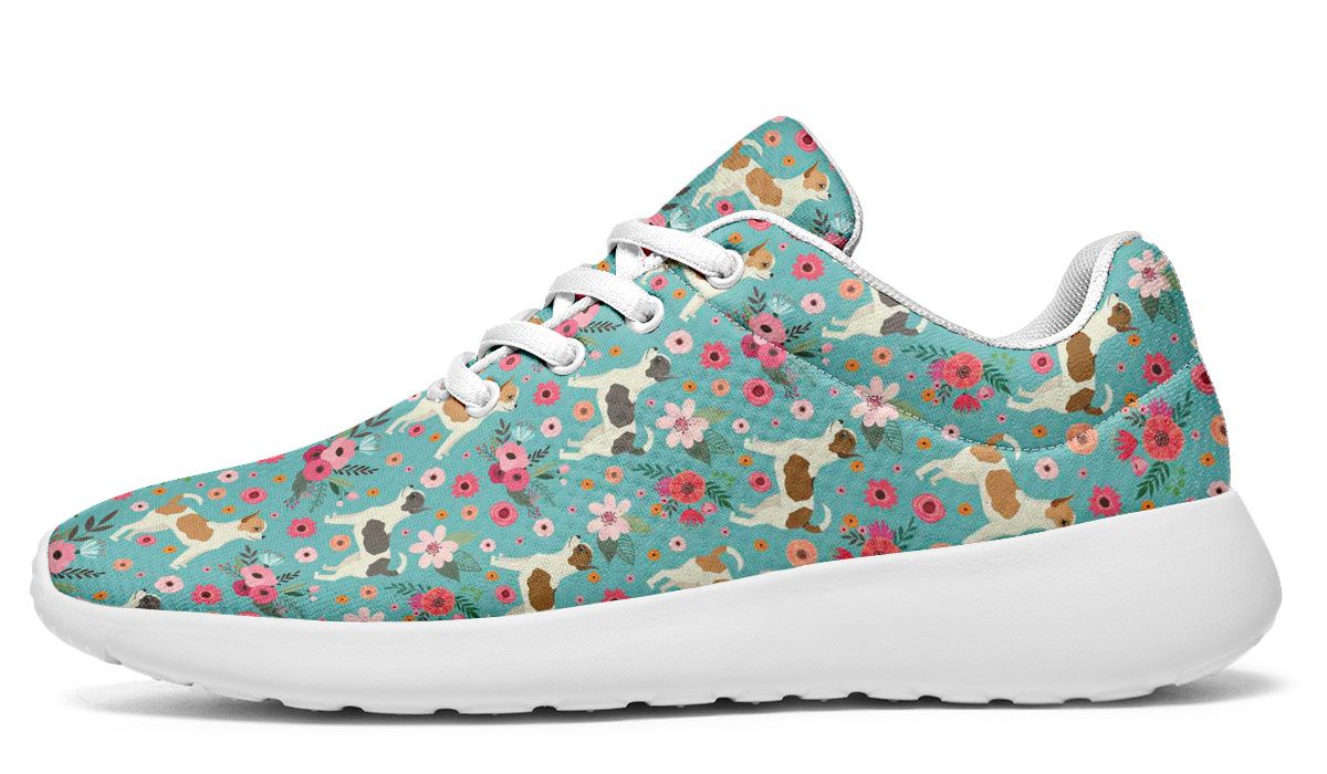 Chihuahua Flower Athletic Sneakers