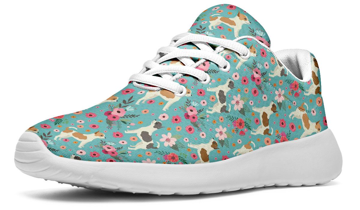 Chihuahua Flower Athletic Sneakers