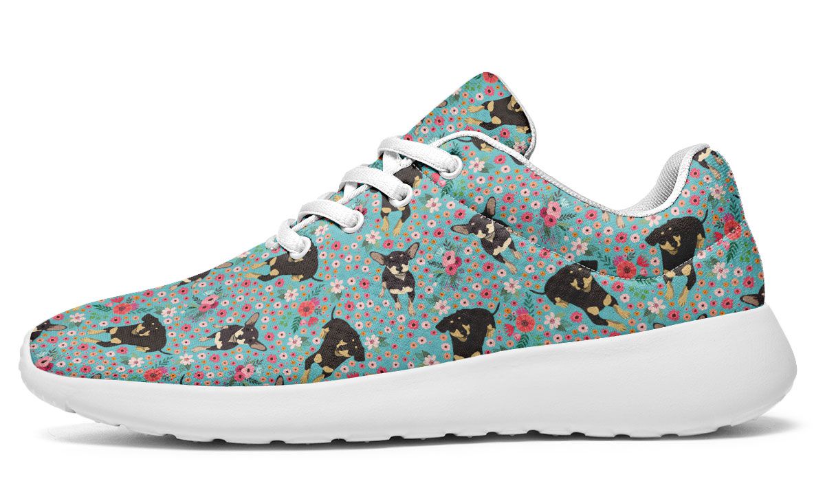 Chiweenie Flower Sneakers
