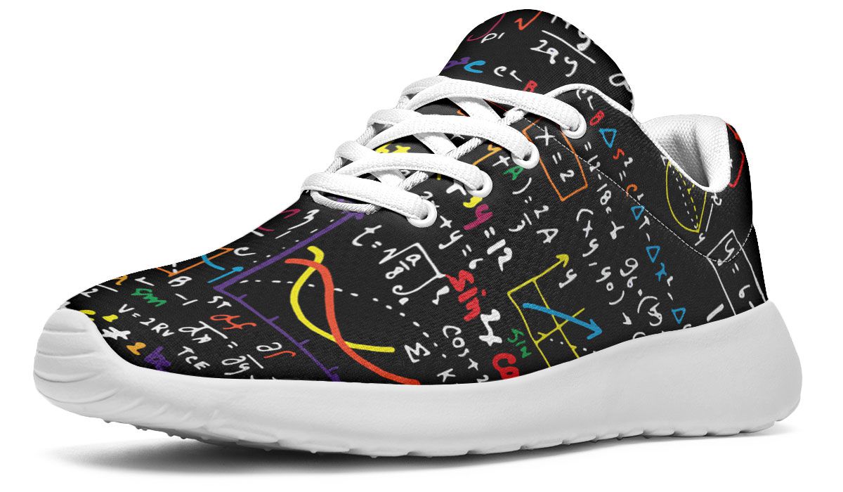 Colorful Math Formula Sneakers