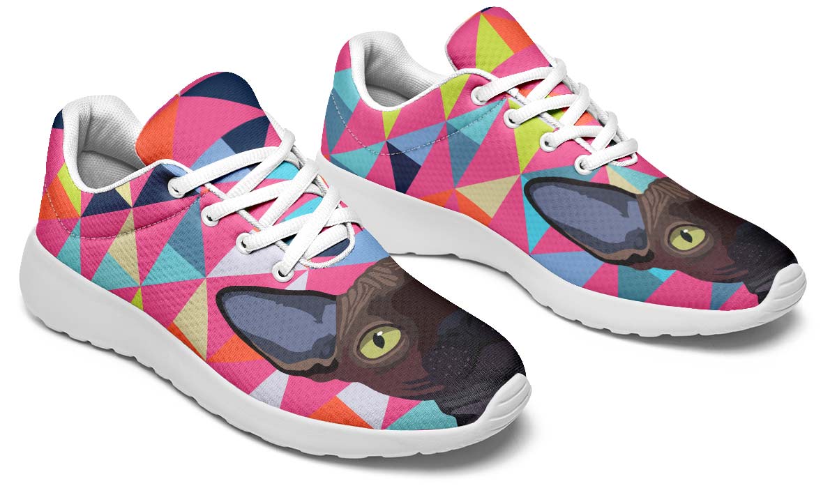 Colorful Sphynx Cat Sneakers