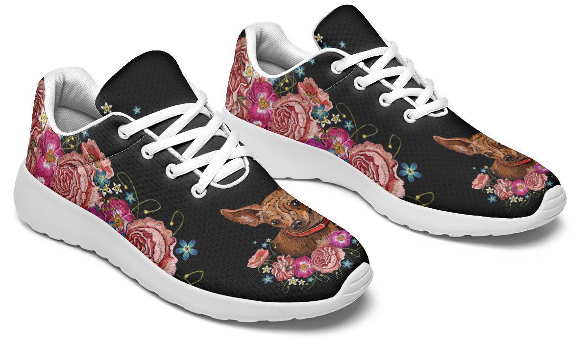Embroidery Chihuahua Sneakers