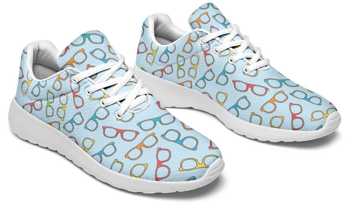 【爆買い！】 Eye Glasses Pattern Blue Sneakers 女性情報誌