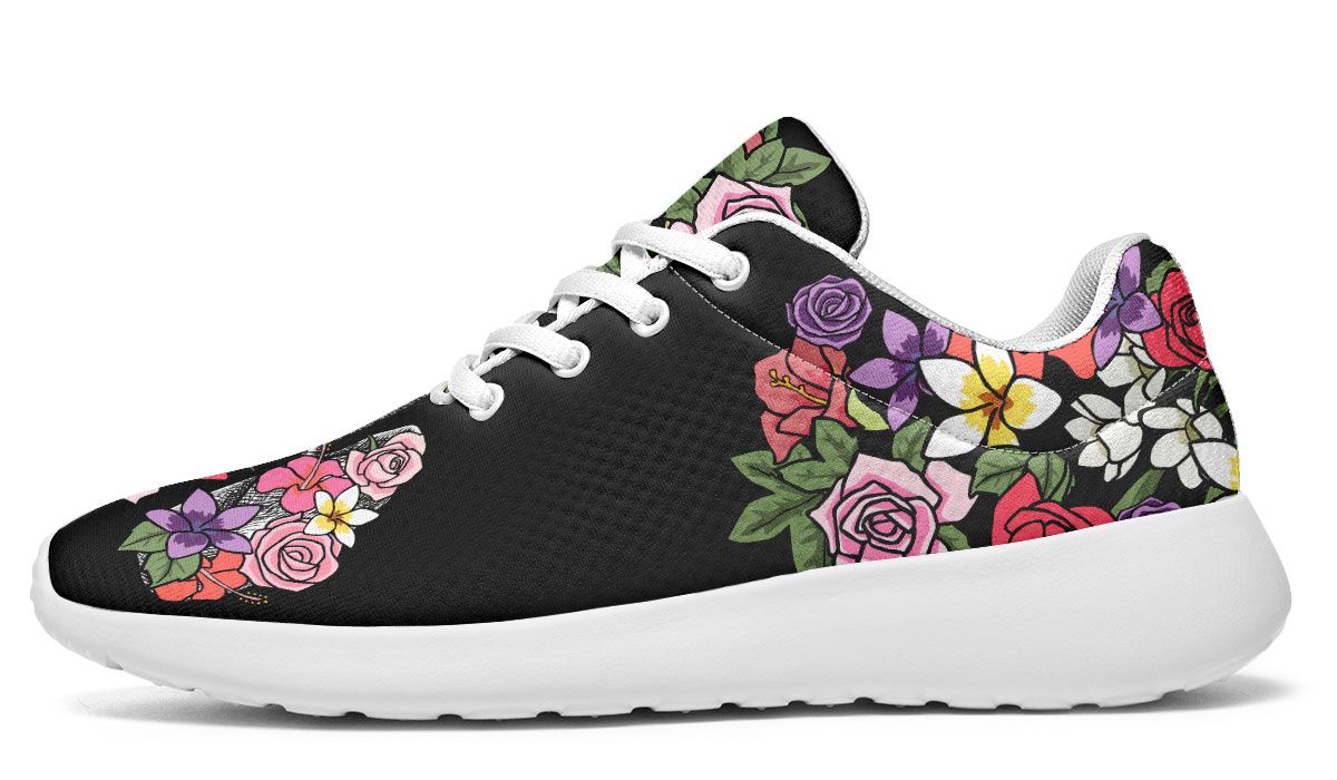 Floral Anatomy Lungs Sneakers