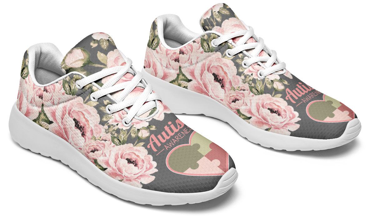 Floral Autism Awareness Sneakers