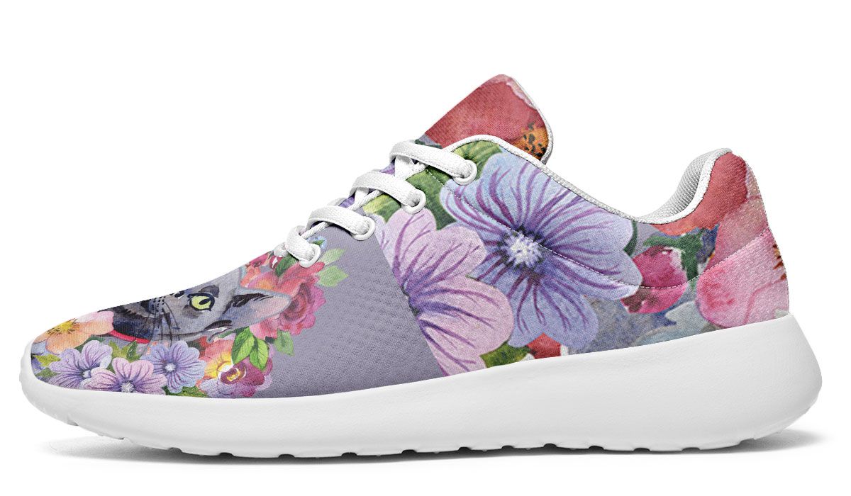 Floral Cat Sneakers