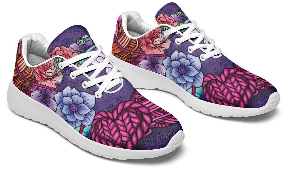 Floral Knitting Sneakers