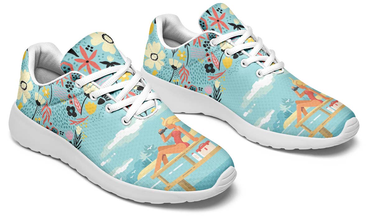 Floral Lifeguard Sneakers