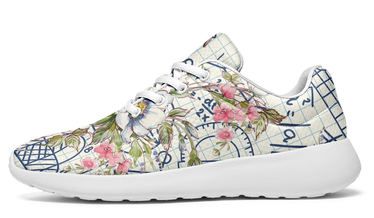 Floral Math Symbols Sneakers