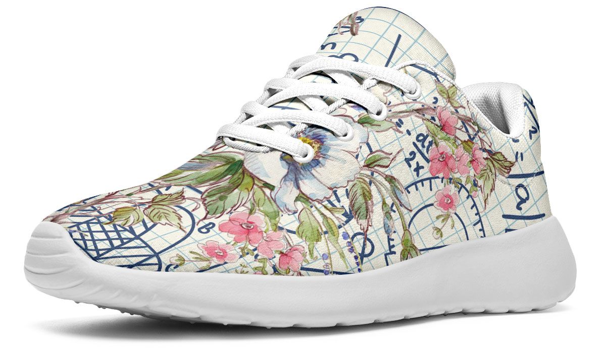 Floral Math Symbols Sneakers