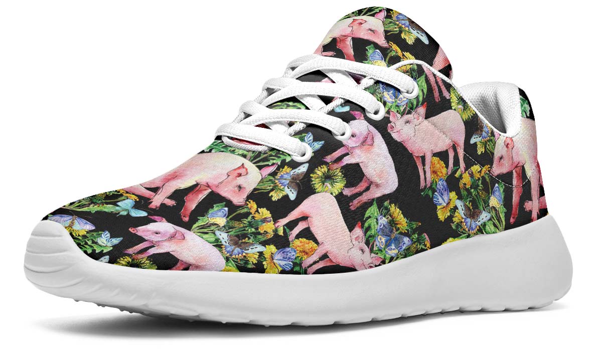 Floral Pig Sneakers