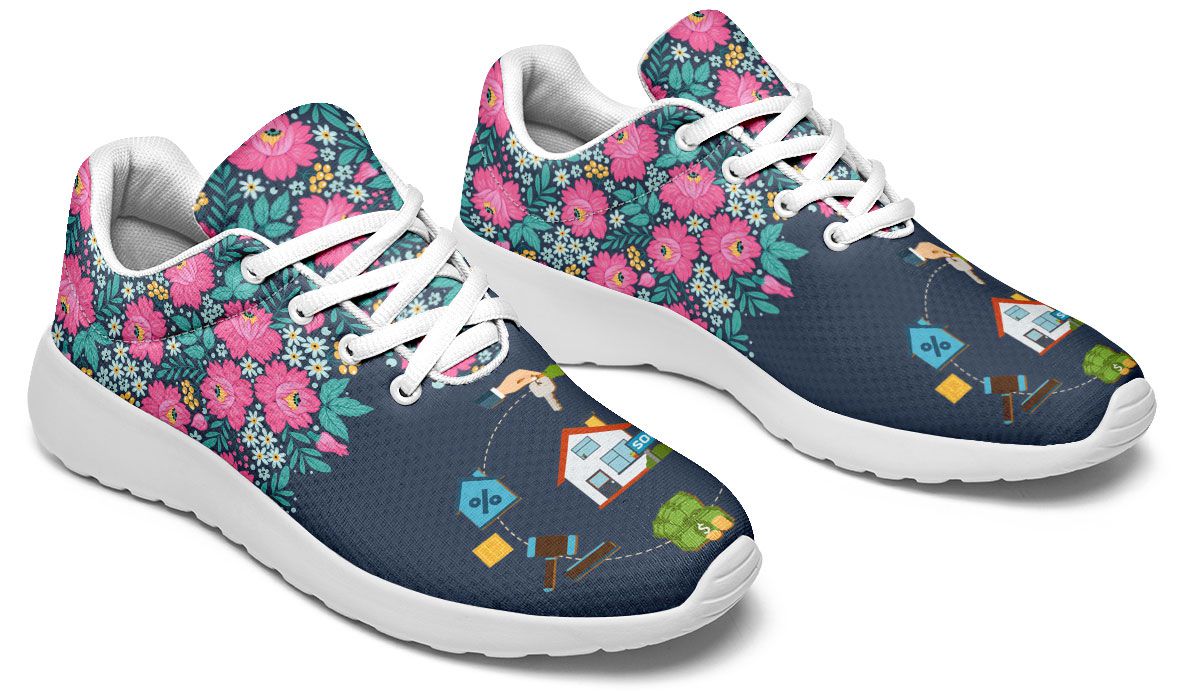 Floral Real Estate Sneakers