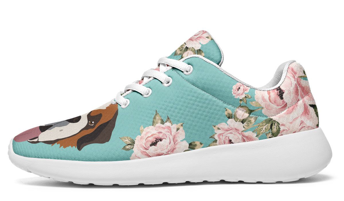 Floral Saint Bernard Sneakers