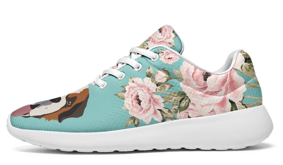 Floral Saint Bernard Sneakers