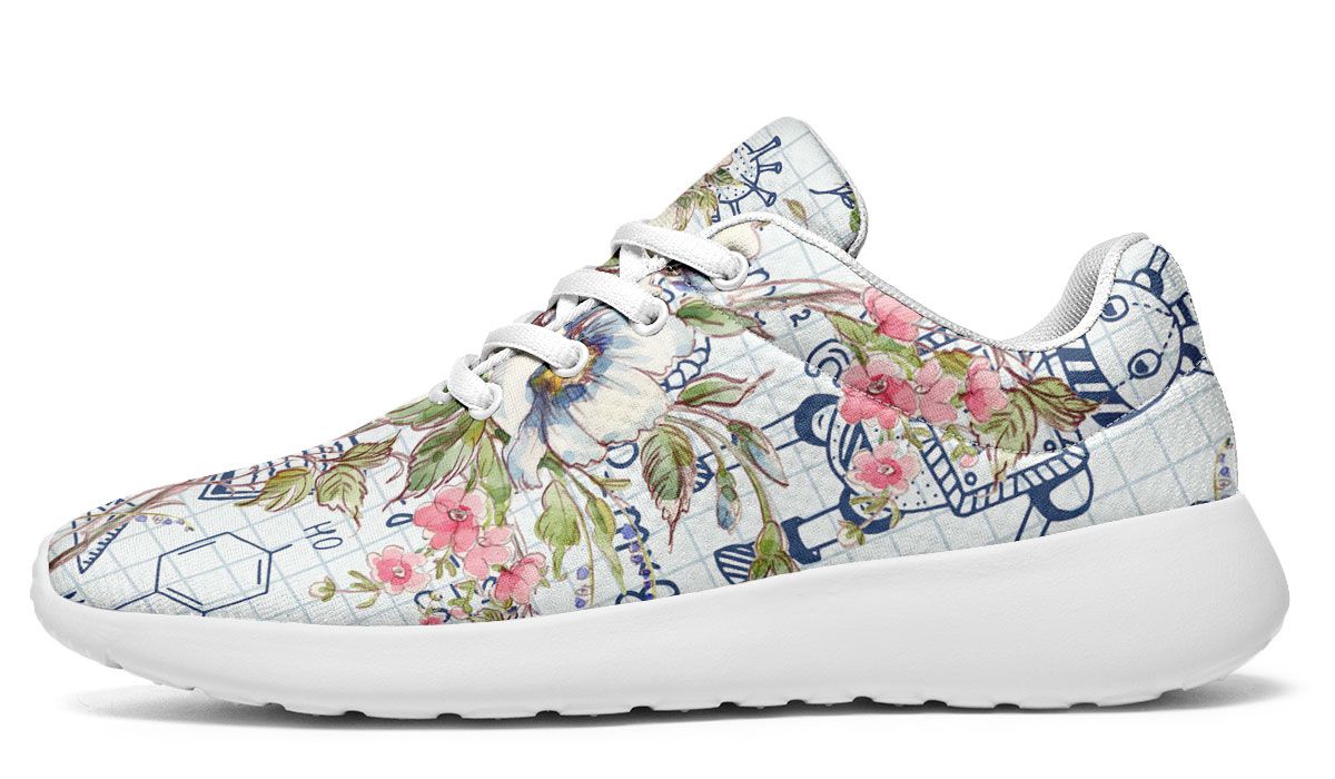 Floral Science Symbols Sneakers