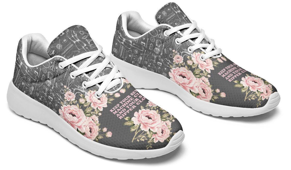 Floral Sewing Sneakers