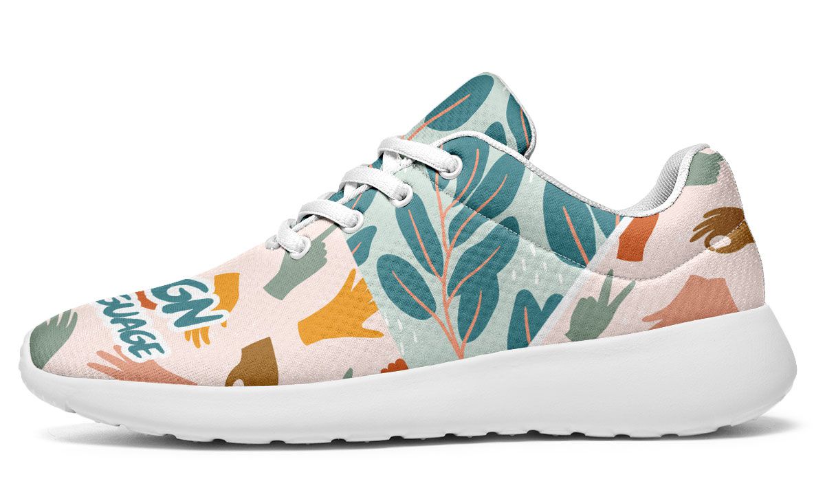 Floral Sign Language Sneakers