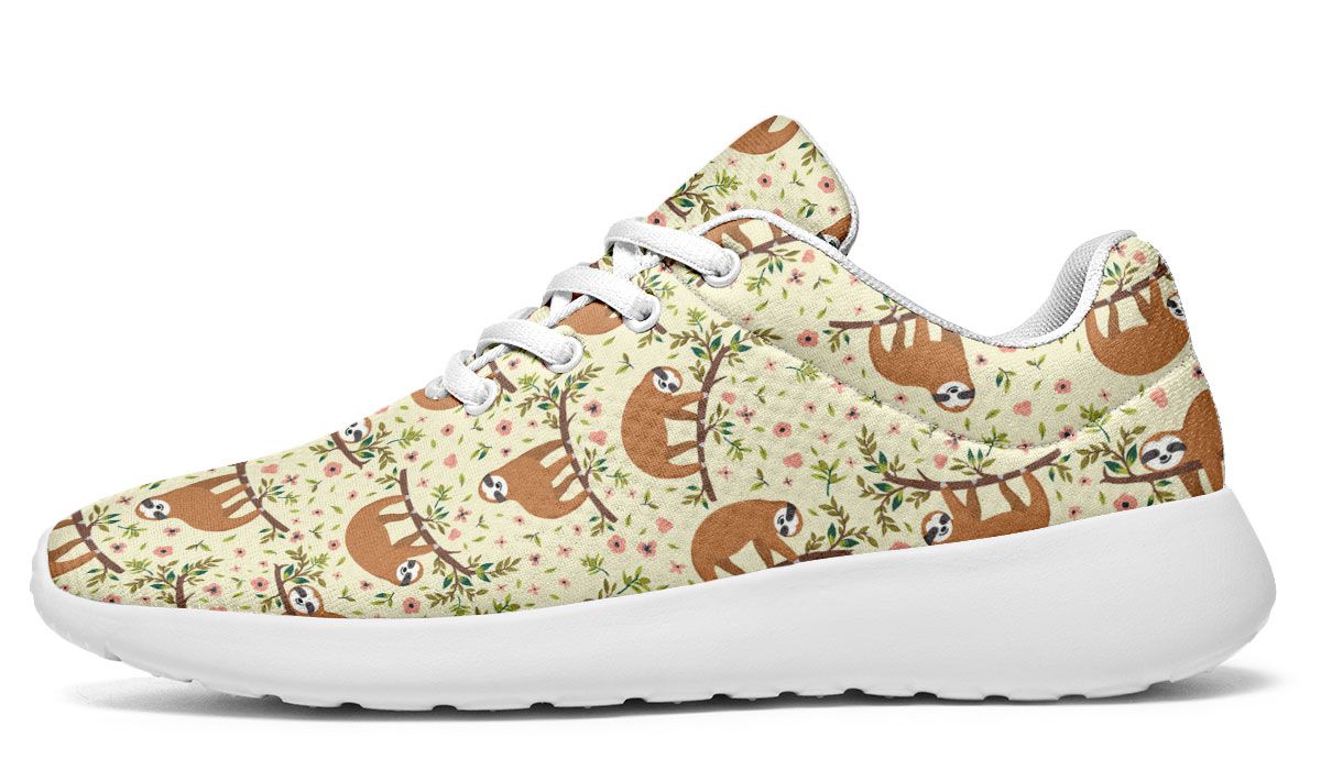 Floral Sloth Sneakers