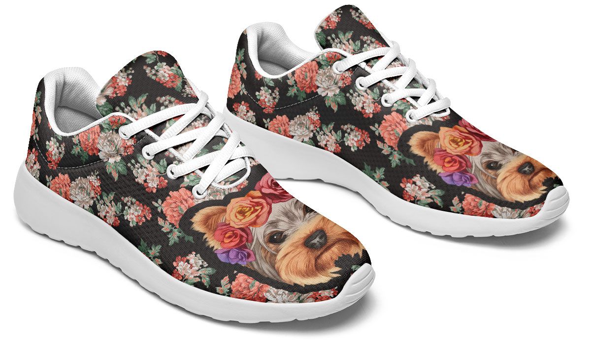 Floral Yorkie Sneakers