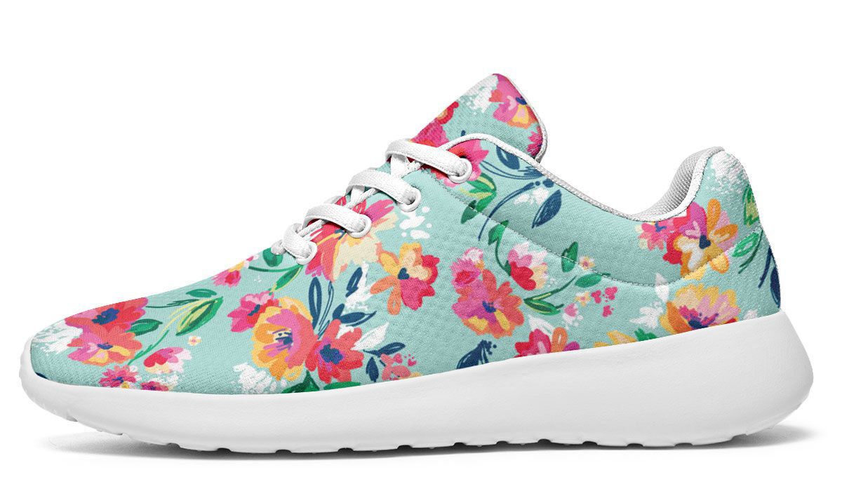 Floral Turquoise Sneakers