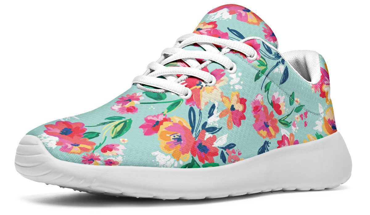 Floral Turquoise Sneakers