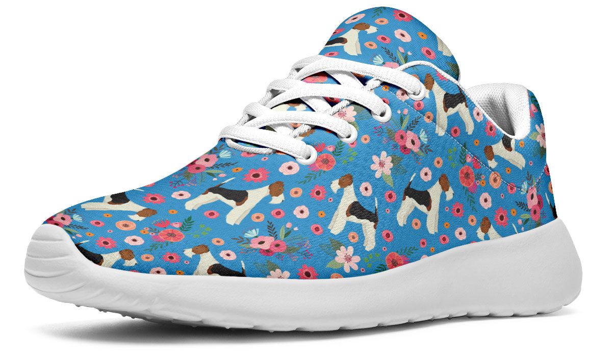 Fox Terrier Flower Sneakers