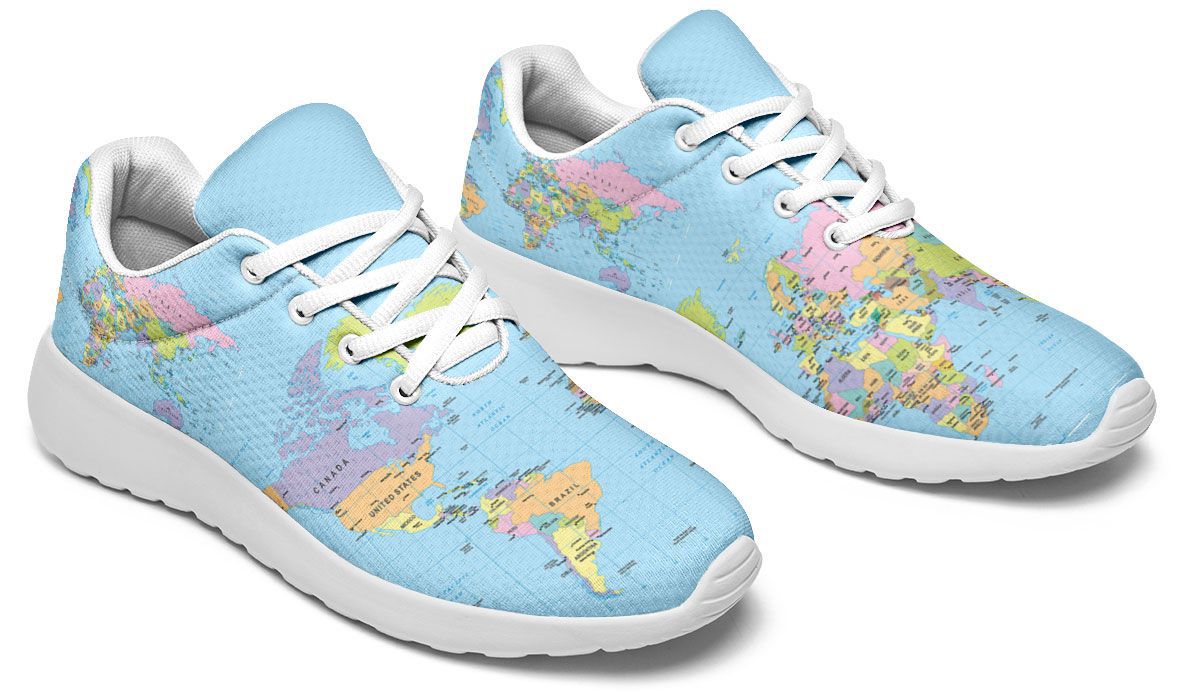 Geography Globe Sneakers