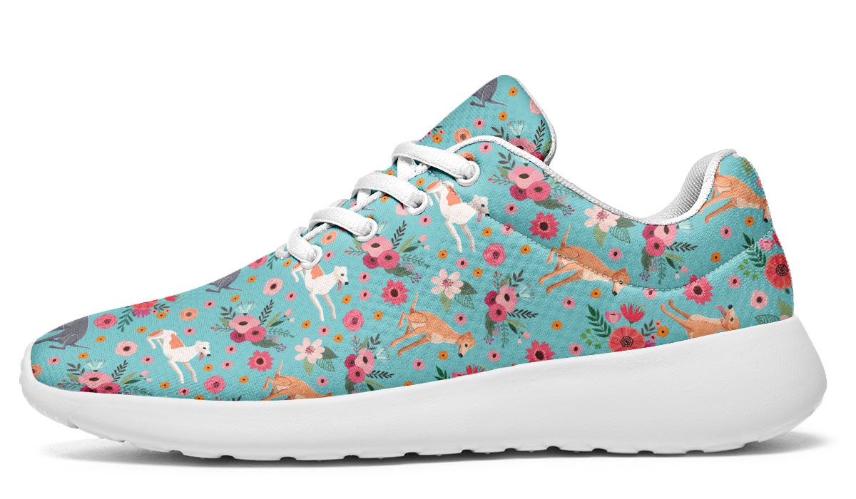 Greyhound Flower Athletic Sneakers