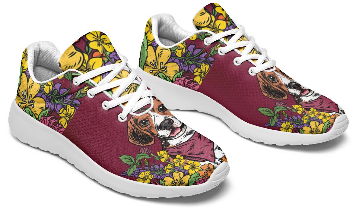 Illustrated Beagle Sneakers