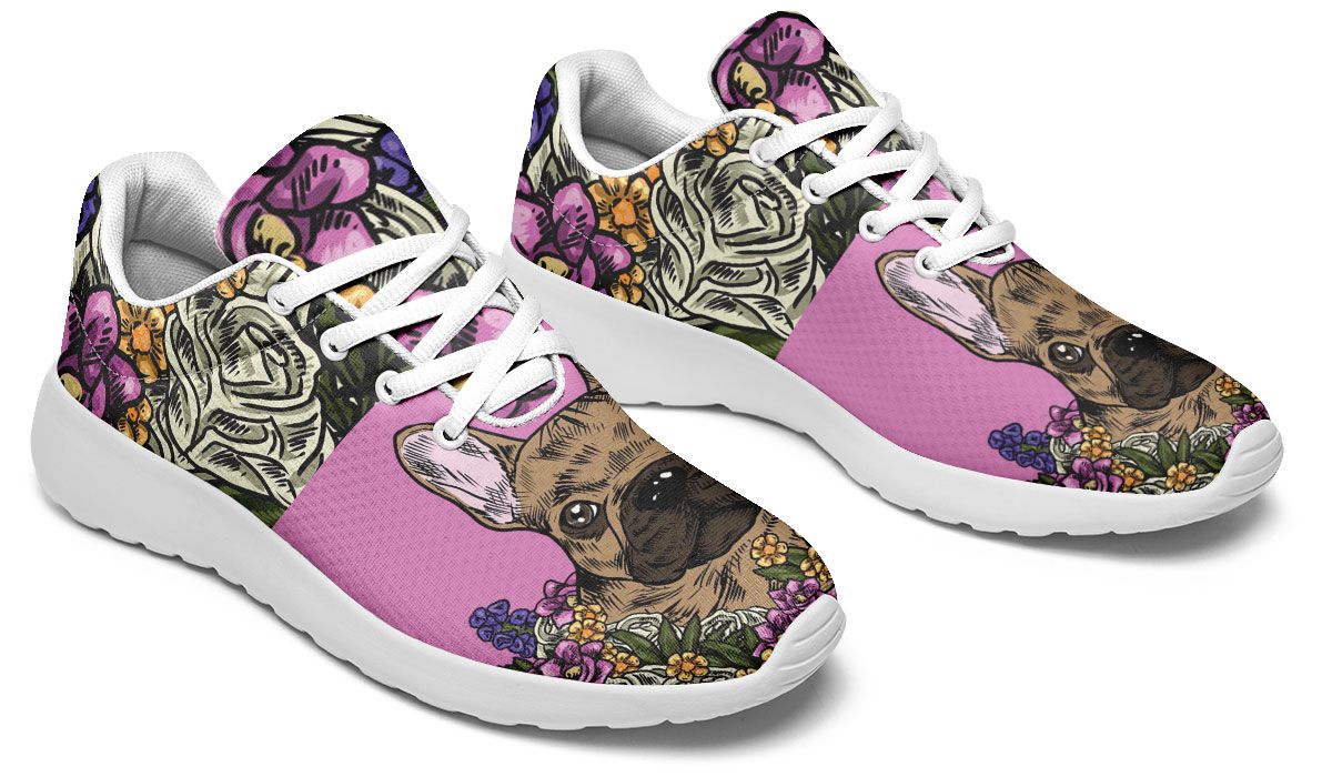 Illustrated French Bulldog Sneakers