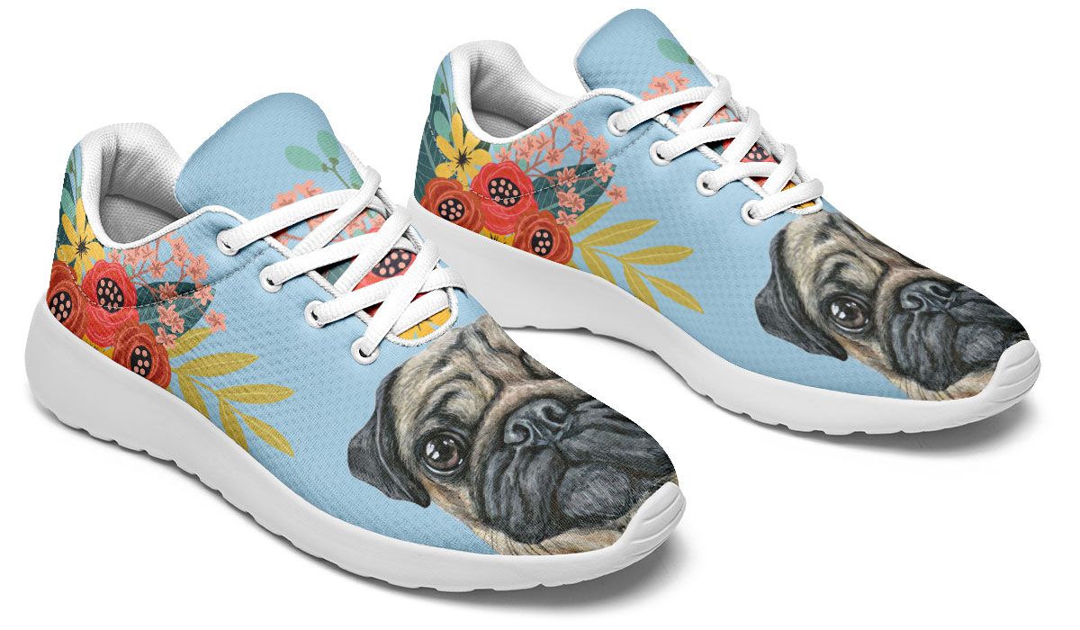 Joyful Pug Sneakers