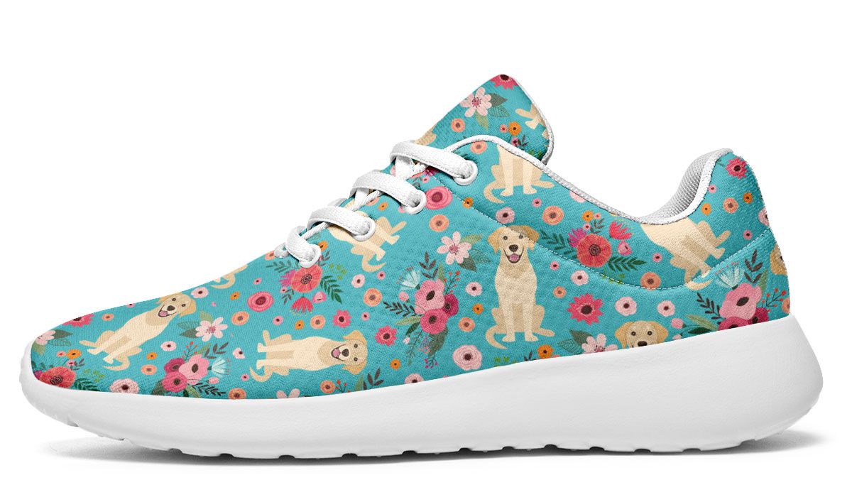 Labrador Flower Athletic Sneakers