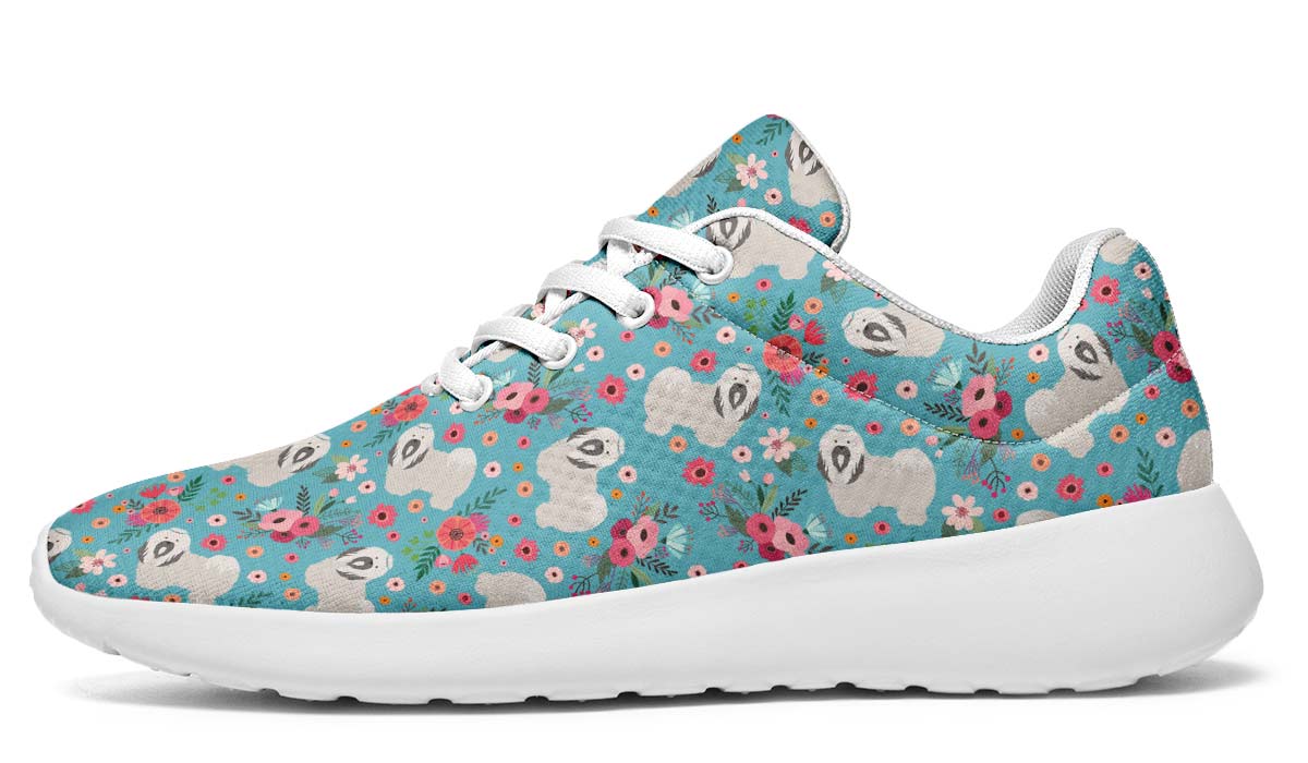 Lhasa Apso Flower Sneakers