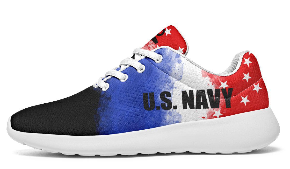 Navy Flag Sneakers