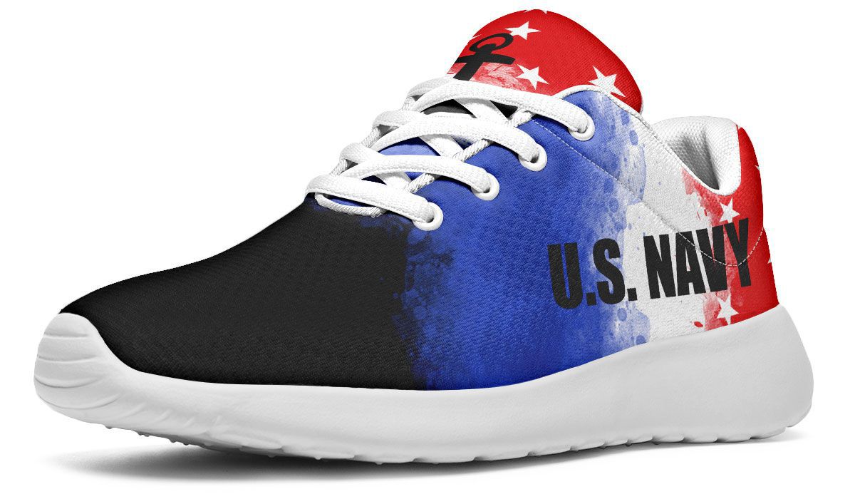 Navy Flag Sneakers