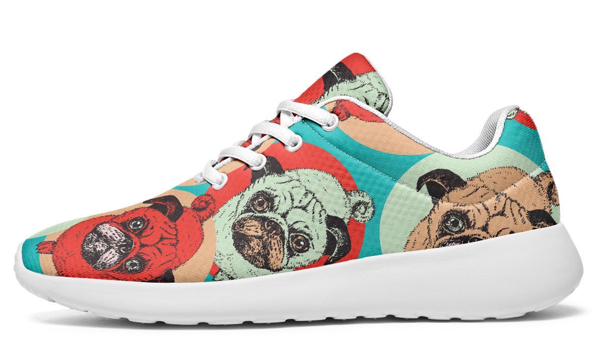 Pug Pop Art Sneakers