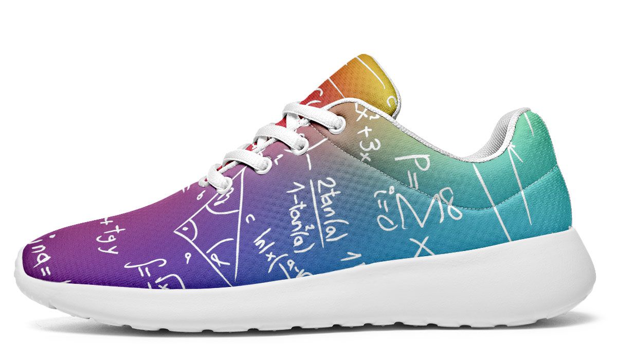 Rainbow Math Sneakers