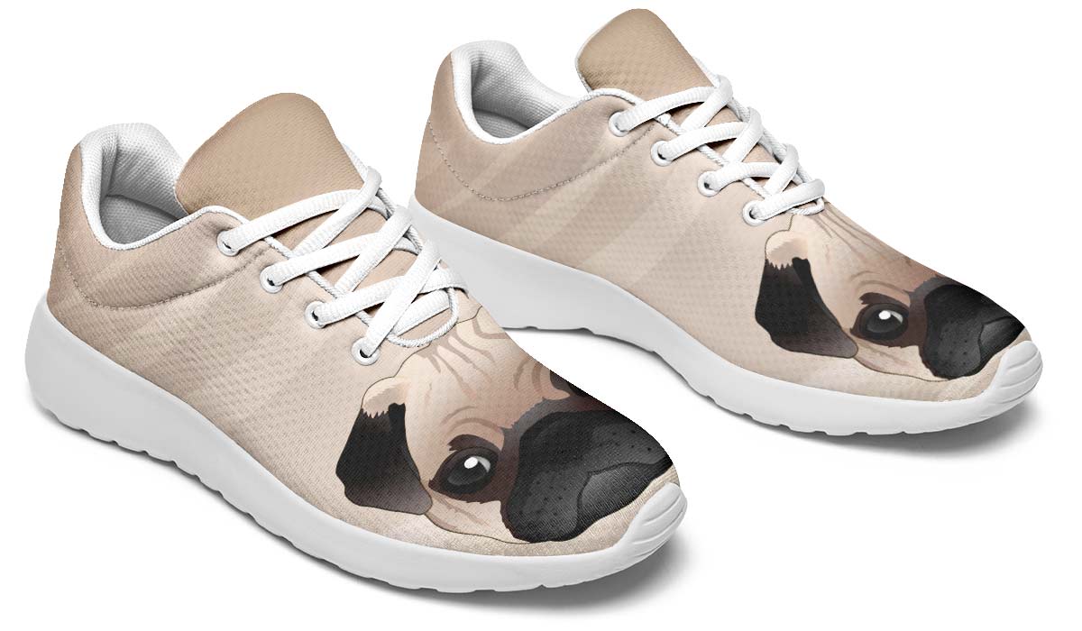 Real Fawn Pug Sneakers