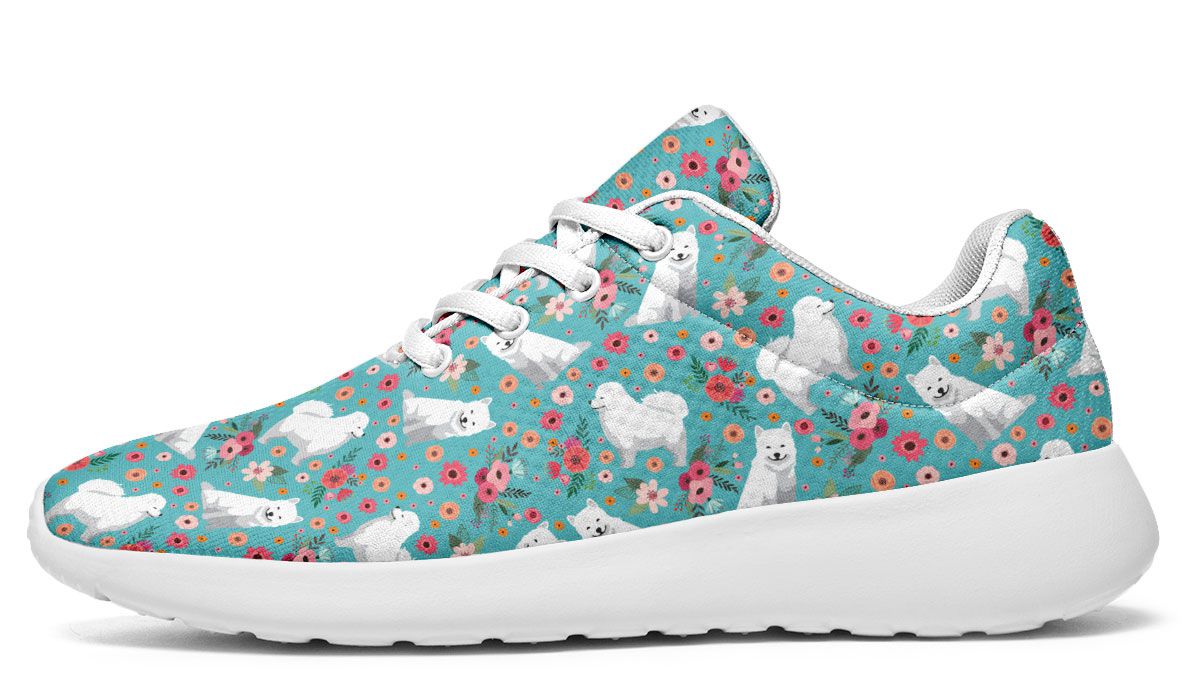 Samoyed Flower Sneakers