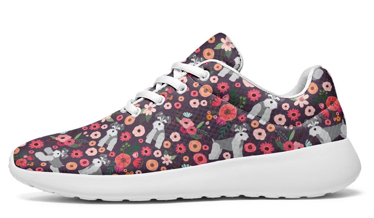 Schnauzer Flower Sneakers