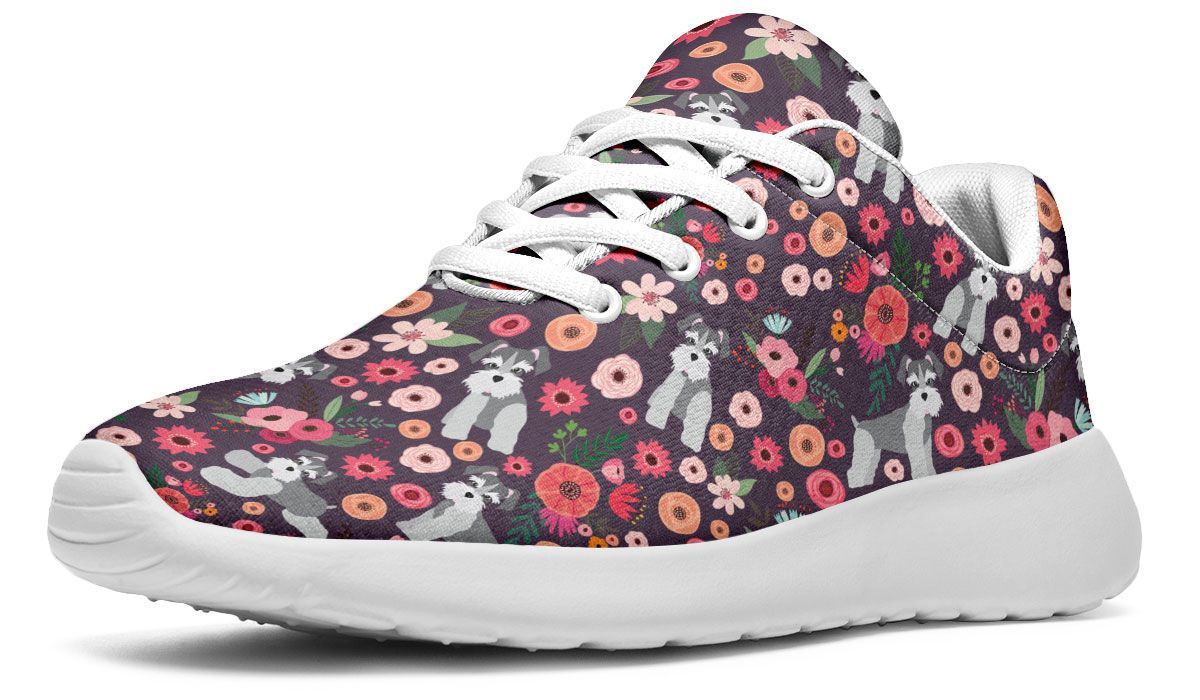 Schnauzer Flower Sneakers