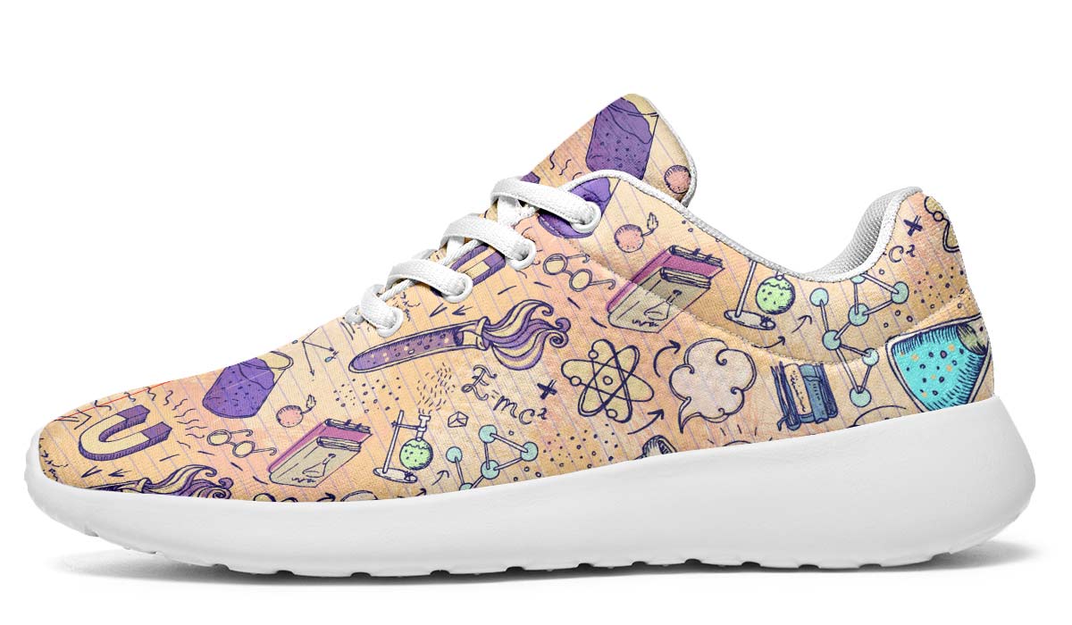 Science Lover Pattern Sneakers