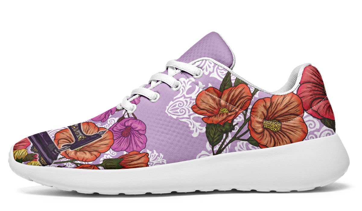 Sewing Machine Floral Sneakers