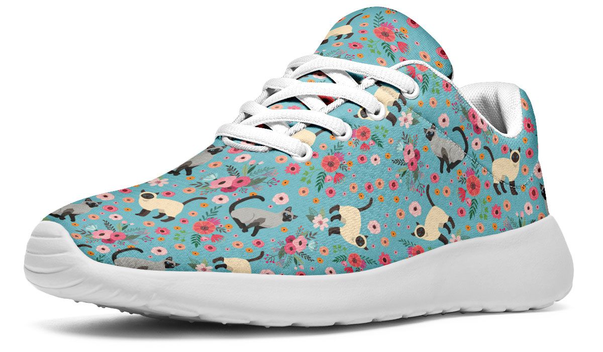 Siamese Cat Flower Sneakers