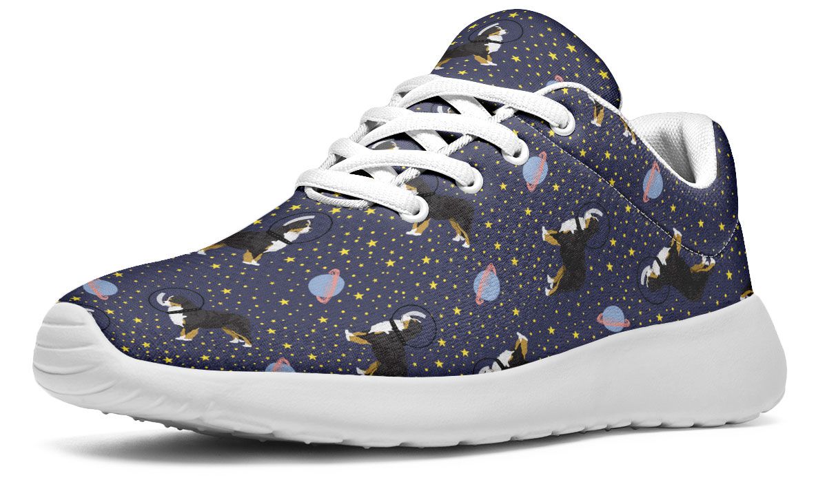 Space Bernese Mountain Dog Sneakers